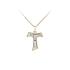 Gold Pendant Cross of Combined Gold
