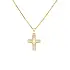 Golden Cross with Zircons