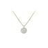 Gold Pendant with Zircons