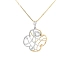 Gold Pendant with Zircons