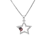 Gold Pendant Star and Ladybug with Zircones