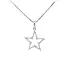 Gold Star Pendant with Zircons