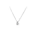 Gold Solitaire Necklace with Zircon