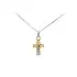 Gold Pendant Cross with Jesus Christ