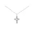 Pendant Cross with White Gold Zircons