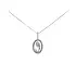 Pendant Virgin Mary with White Gold Zircons