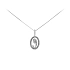 Pendant Virgin Mary with White Gold Zircons