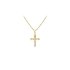 Pendant Cross with Jesus Christ made of Combined Gold