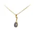 Pendant Tennis Racket made of Combined Gold