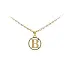 Gold Pendant Letter B