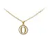 Gold Pendant Letter O