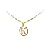 Gold Pendant Letter K