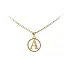 Gold Pendant Letter A