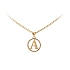 Gold Pendant Letter A