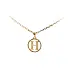Gold Pendant Letter H