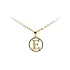 Gold Pendant Letter E