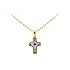 Pendant Cross of Combined Gold