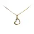 Gold Pendant Heart with Zircons