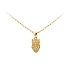 Golden Owl Pendant with Zircones