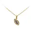Pendant Rugby Ball made of Combination Gold