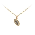 Pendant Rugby Ball made of Combination Gold