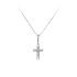 Pendant Cross with White Gold Zircons