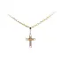 Pendant Cross of Combined Gold