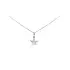 Pendant Star with Zircon made of White Gold