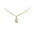Gold Pendant Letter K
