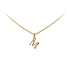 Gold Pendant Letter M