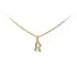 Gold Pendant Letter R