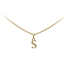 Gold Pendant Letter S