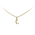 Gold Pendant Letter C