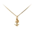 Gold Pendant Heart, Anchor, Cross
