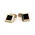 Gold Cufflinks with Onyx