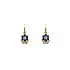 Golden Children's Earrings with Sapphires