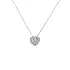 Gold Pendant in Heart Shape with Diamonds