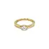 Gold Engagement Ring with Diamond