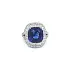Gold Ring Crivelli with Sapphire and Diamonds