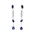 Gold Earrings with Sapphires and Diamonds