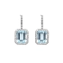 Gold Earrings Crivelli with Aquamarines and Diamonds