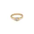Gold Engagement Ring with Diamond