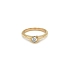 Gold Engagement Ring with Diamond