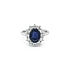 Gold Ring with Sapphire and Diamonds