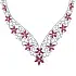 Gold Necklace with Rubies and Diamonds