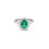 Gold Ring with Emerald and Diamonds