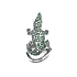 Gold Ring with Green Garnets and Diamonds