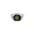 Gold Ring with Green Tourmaline and Diamonds