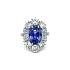 Gold Ring with Sapphire and Diamonds