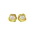 Gold Earrings with Diamonds